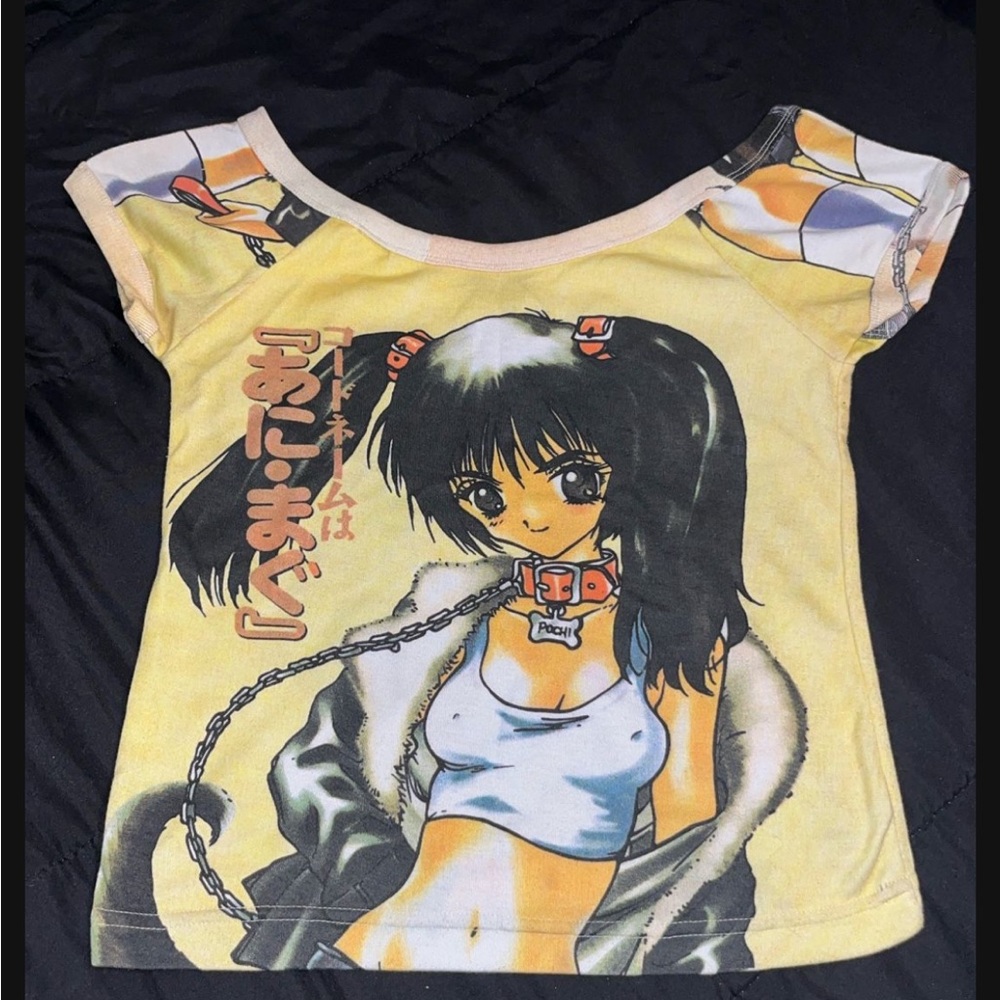 Anime Graphic Shirt - Yellow - Picture 2 of 4